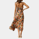 Midi-jurk met Tropisch Patroon - Women Summer Dress - Jurkjes.co