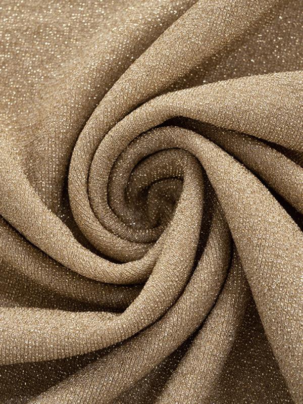 Midi Jurk met U-hals en Glitterdesign - Group13 - Jurkjes.co