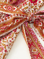 Midi Jurk met V-hals en Bloemenprint - Group11 - Jurkjes.co