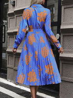 Midi Jurk met V-hals en Bloemenprint - Maxi Dresses - Jurkjes.co