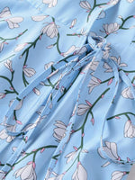 Midi Jurk met V-hals en Bloemenprint - Midi Dresses - Jurkjes.co