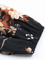 Midi Jurk met V-hals en Bloemenprint - Midi Dresses - Jurkjes.co