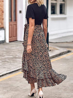 Midi Jurk met V-hals en Bloemenprint - Midi Dresses - Jurkjes.co