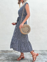 Midi Jurk met V-hals en Bloemenprint - Midi Dresses - Jurkjes.co