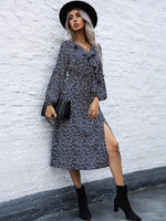 Midi Jurk met V-hals en Bloemenprint - Mini Dresses - Jurkjes.co