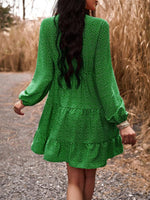 Midi Jurk met V-hals en Bloemenprint - Mini Dresses - Jurkjes.co