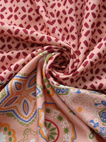 Midi Jurk met V-hals en Boho Bloemenprint - Midi Dresses - Jurkjes.co