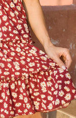 Midi Jurk met V-hals en Dierenprint - Maxi Dresses - Jurkjes.co