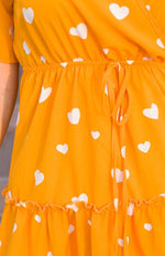 Midi Jurk met V-hals en Dierenprint - Maxi Dresses - Jurkjes.co