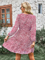 Midi Jurk met V-hals en Dierenprint - Mini Dresses - Jurkjes.co