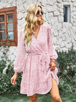 Midi Jurk met V-hals en Dierenprint - Mini Dresses - Jurkjes.co