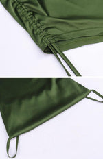 Midi Jurk met V-hals en Hoge Split - Maxi Dresses - Jurkjes.co