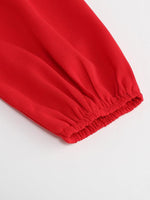 Midi Jurk met V-hals en Plooirok - Maxi Dresses - Jurkjes.co