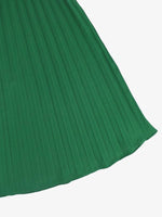 Midi Jurk met V-hals en Plooirok - Midi Dresses - Jurkjes.co