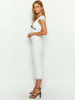 Midi Jurk met V-hals en Strikdetail - Midi Dresses - Jurkjes.co