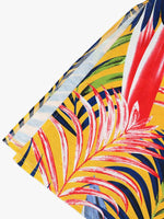 Midi Jurk met V-hals en Tropische Print - Midi Dresses - Jurkjes.co