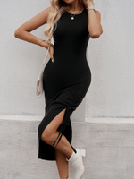 Midi Jurk met Verstelbare Split - Midi Dresses - Jurkjes.co