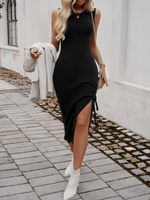 Midi Jurk met Verstelbare Split - Midi Dresses - Jurkjes.co