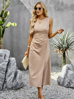 Midi Jurk met Voorin Split - Maxi Dresses - Jurkjes.co