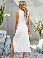 Midi Jurk met Voorin Split - Maxi Dresses - Jurkjes.co