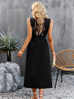 Midi Jurk met Voorin Split - Maxi Dresses - Jurkjes.co