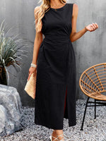 Midi Jurk met Voorin Split - Maxi Dresses - Jurkjes.co