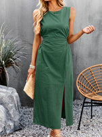 Midi Jurk met Voorin Split - Maxi Dresses - Jurkjes.co