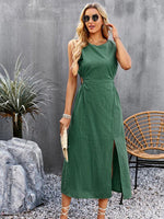 Midi Jurk met Voorin Split - Maxi Dresses - Jurkjes.co