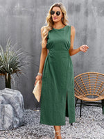 Midi Jurk met Voorin Split - Maxi Dresses - Jurkjes.co