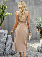 Midi Jurk met Voorin Split - Maxi Dresses - Jurkjes.co