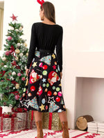 Midi Jurk met Vrolijke Kerstprint - Midi Dresses - Jurkjes.co