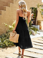 Midi Jurk Strapless met Gelaagde Rok - Midi Dresses - Jurkjes.co