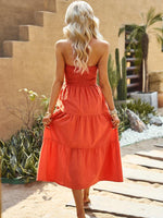 Midi Jurk Strapless met Gelaagde Rok - Midi Dresses - Jurkjes.co