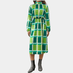 Midijurk met Geometrisch Patroon - CB - Dresses - Jurkjes.co