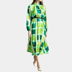 Midijurk met Geometrisch Patroon - CB - Dresses - Jurkjes.co