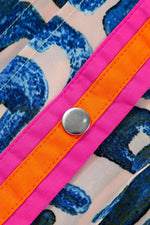 Mini Jurk met Abstracte Print en Knoopsluiting - Mini Dresses - Jurkjes.co