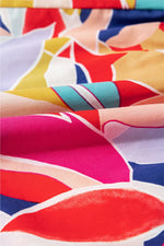 Mini Jurk met Abstracte Print en Vlindermouwen - Mini Dresses - Jurkjes.co