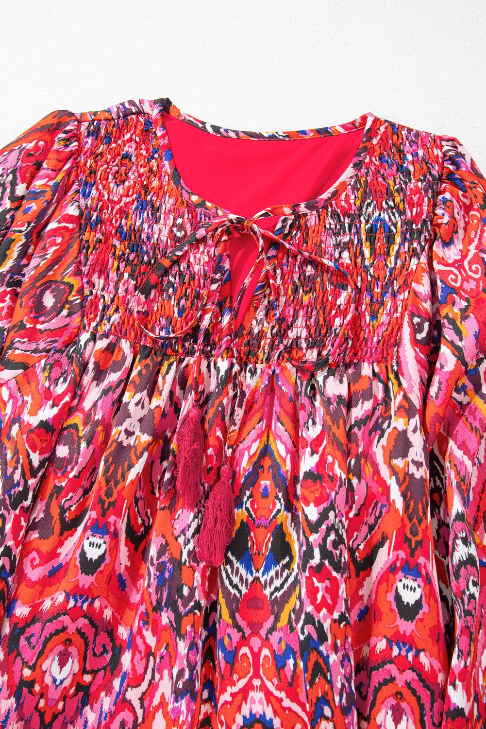 Mini Jurk met Abstracte Print - Mini Dresses - Jurkjes.co