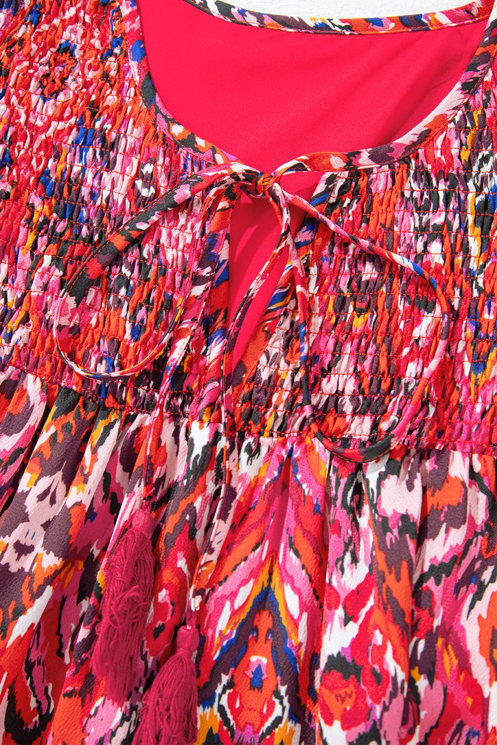 Mini Jurk met Abstracte Print - Mini Dresses - Jurkjes.co