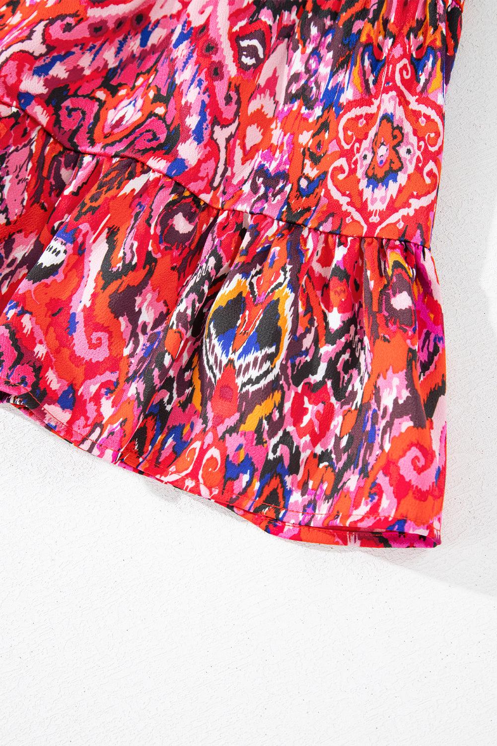 Mini Jurk met Abstracte Print - Mini Dresses - Jurkjes.co