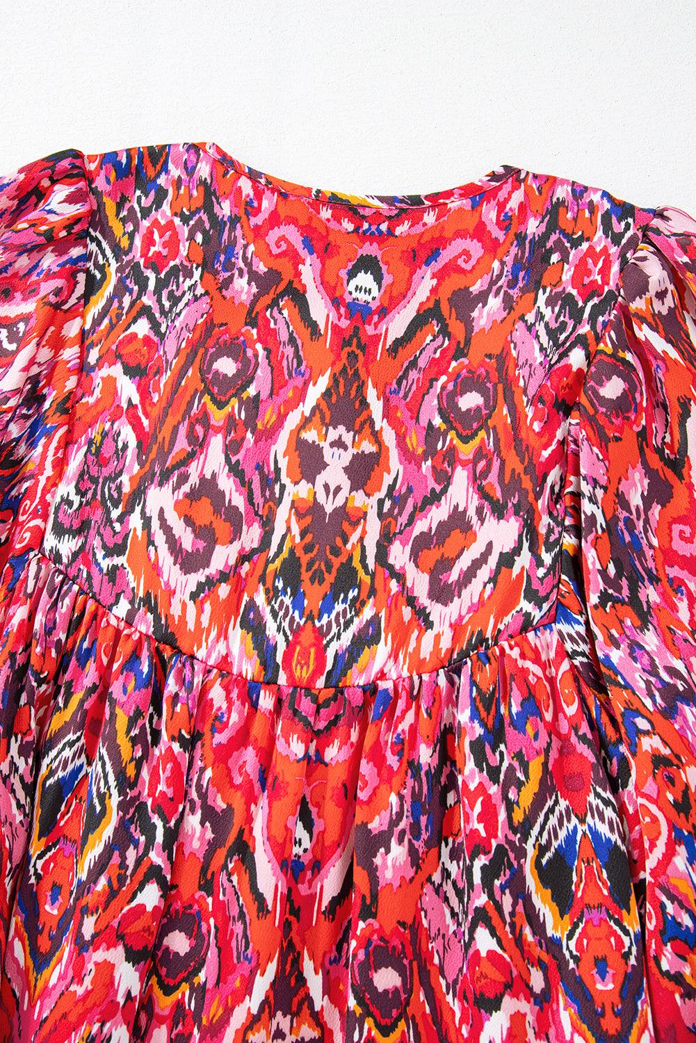 Mini Jurk met Abstracte Print - Mini Dresses - Jurkjes.co