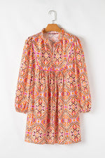 Mini Jurk met Abstracte Print - Mini Dresses - Jurkjes.co