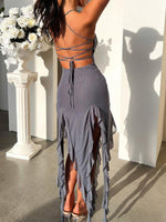 Mini Jurk met Asymmetrisch Ontwerp - Mini Dresses - Jurkjes.co