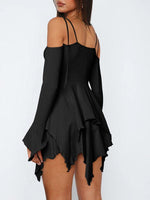 Mini Jurk met Asymmetrische Zoom - Mini Dresses - Jurkjes.co