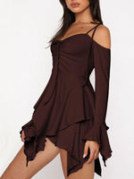 Mini Jurk met Asymmetrische Zoom - Mini Dresses - Jurkjes.co