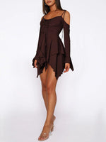 Mini Jurk met Asymmetrische Zoom - Mini Dresses - Jurkjes.co