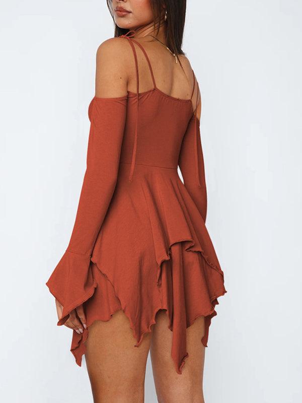 Mini Jurk met Asymmetrische Zoom - Mini Dresses - Jurkjes.co