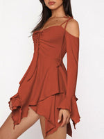 Mini Jurk met Asymmetrische Zoom - Mini Dresses - Jurkjes.co