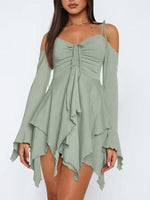 Mini Jurk met Asymmetrische Zoom - Mini Dresses - Jurkjes.co