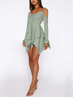 Mini Jurk met Asymmetrische Zoom - Mini Dresses - Jurkjes.co